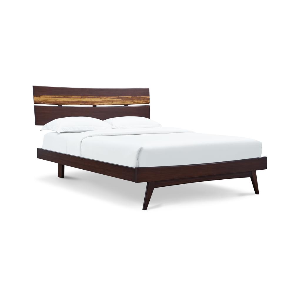Azara Eastern King Platform Bed, Sable. Picture 1