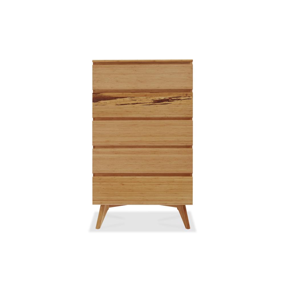 Azara Five Drawer High Chest, Caramelized. Picture 2