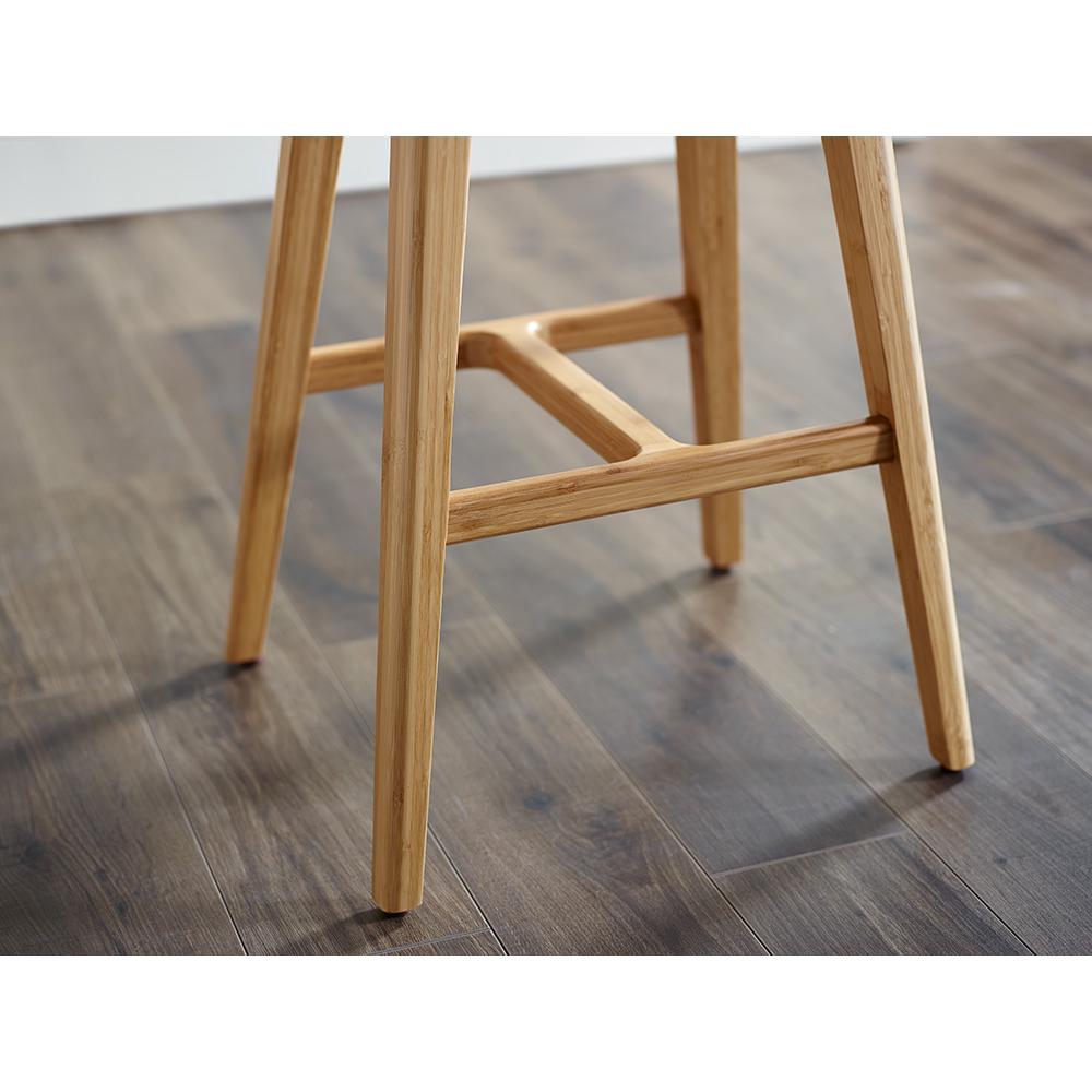 Tigris Counter Height Stool, Caramelized With Exotic Tiger Inlay, (Set of 2). Picture 9