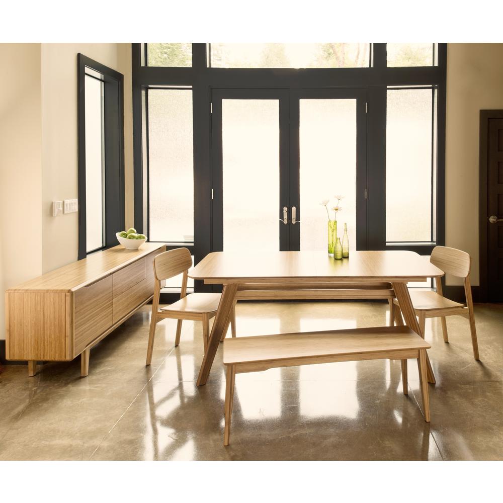 Currant 72 - 92" Extendable Dining Table, Caramelized. Picture 2