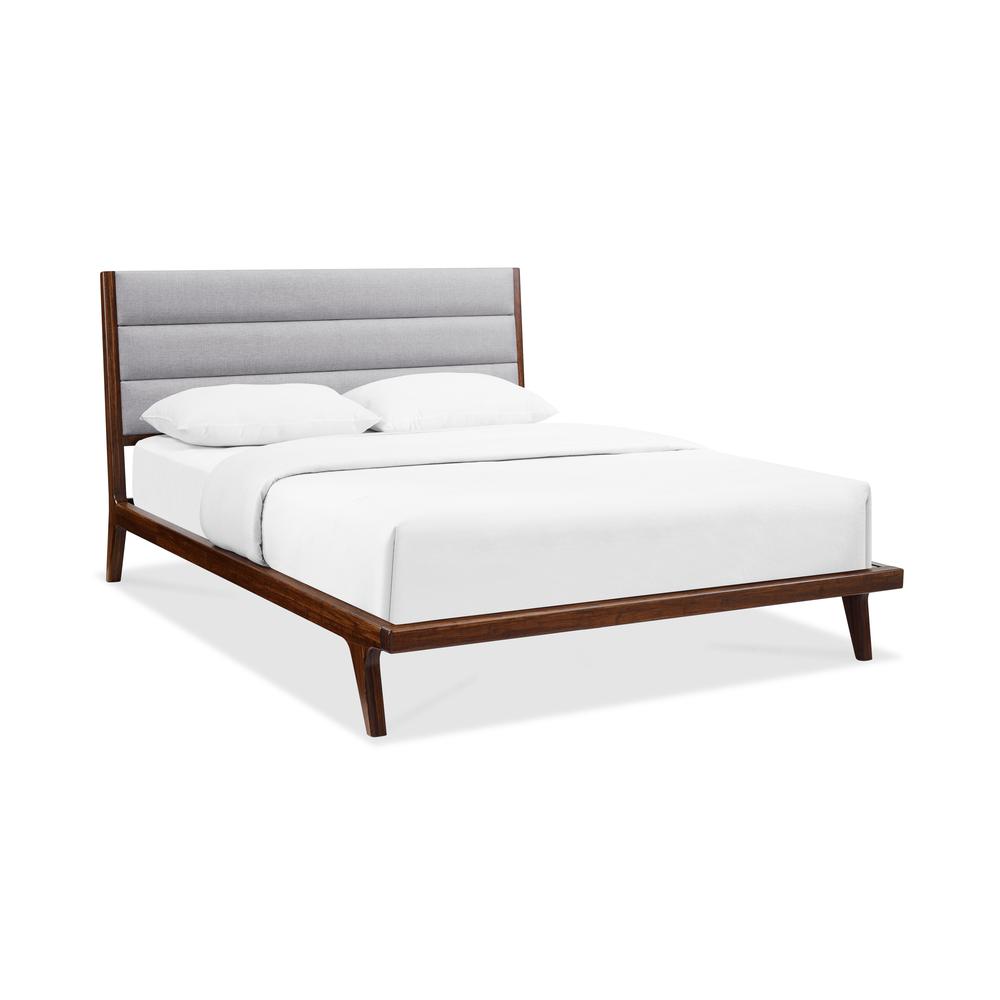 Mercury Upholstered Queen Platform Bed, Exotic. Picture 8