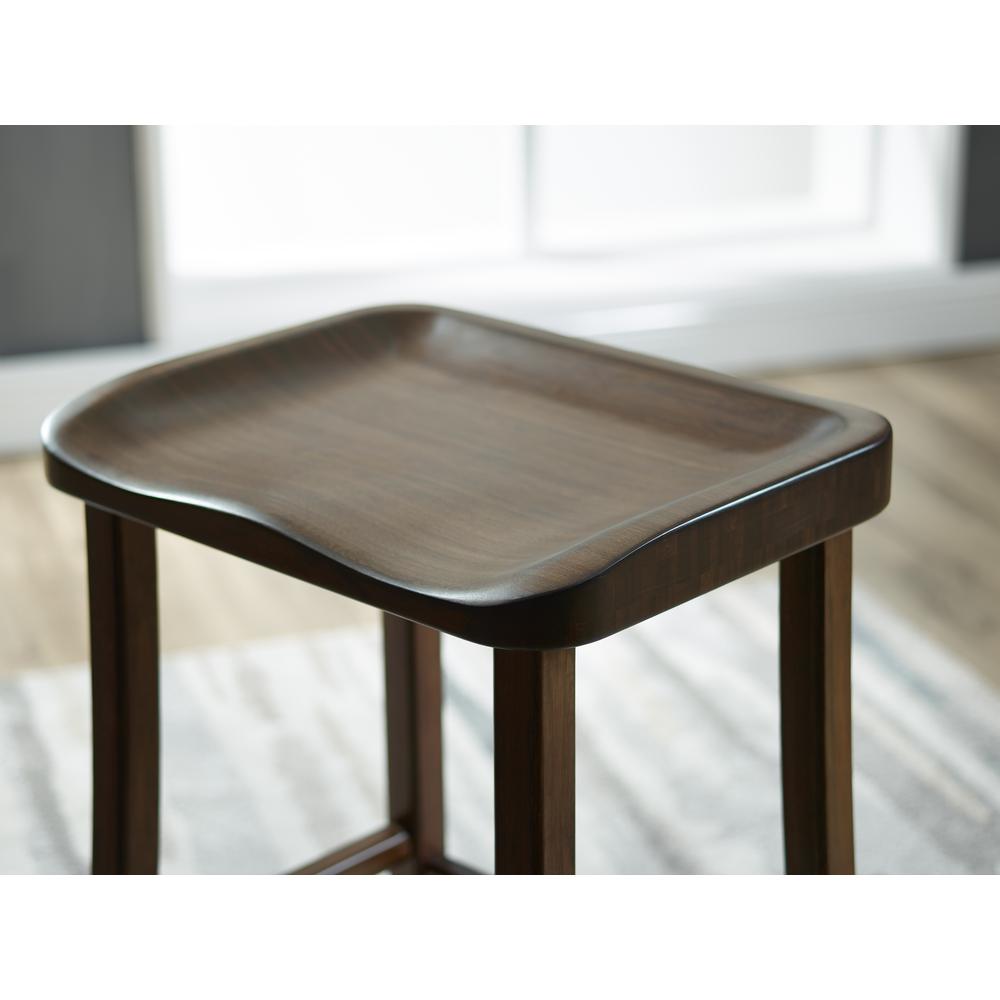 Tulip Counter Height Stool, Black Walnut, (Set of 2). Picture 14