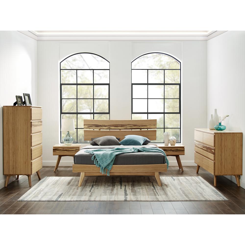 Azara Eastern King Platform Bed, Caramelized. Picture 13