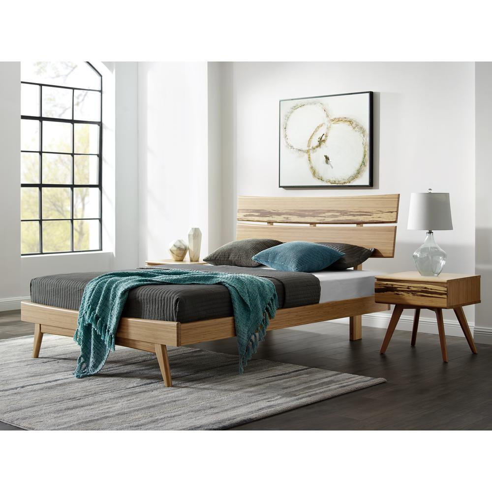 Azara Eastern King Platform Bed, Caramelized. Picture 6