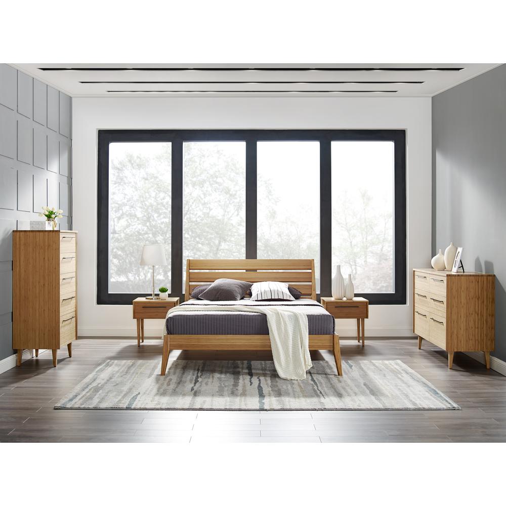 Sienna Eastern King Platform Bed, Caramelized. Picture 12