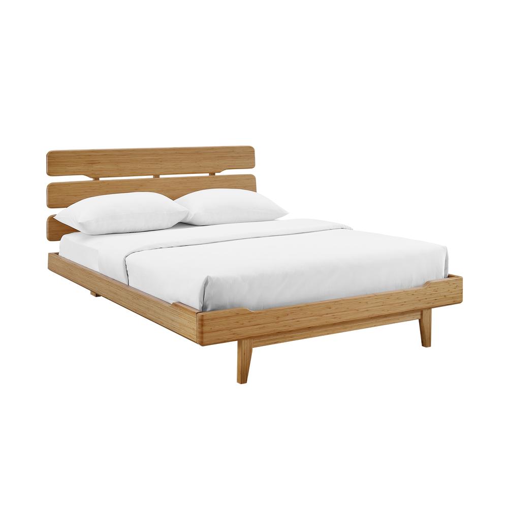 Currant Eastern King Platform Bed, Caramelized. Picture 1