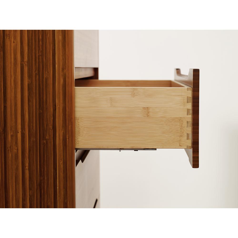 Currant Five Drawer High Chest, Amber. Picture 9