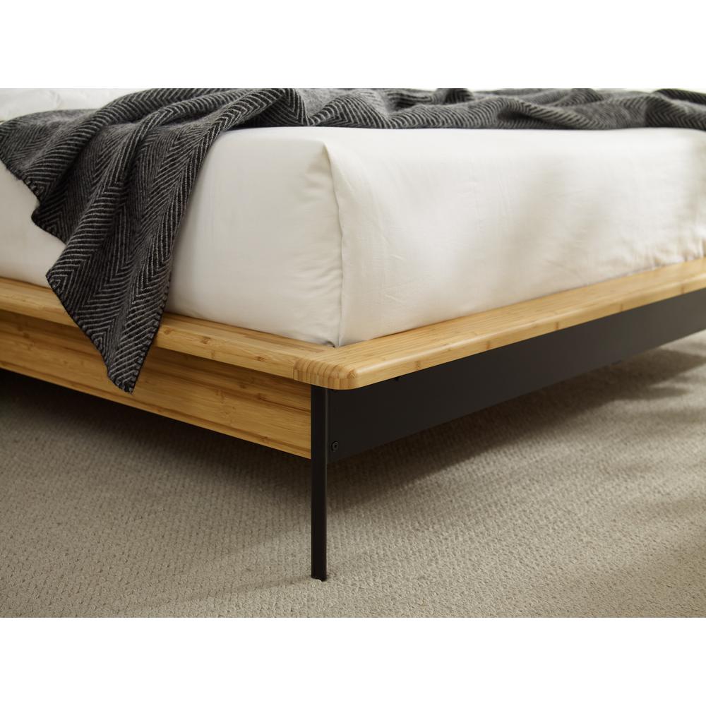 Santa Cruz King Platform Bed with Fabric, Wheat. Picture 10