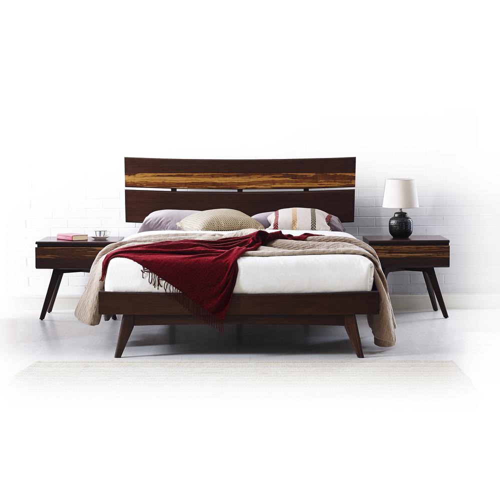 Azara California King Platform Bed, Sable. Picture 3