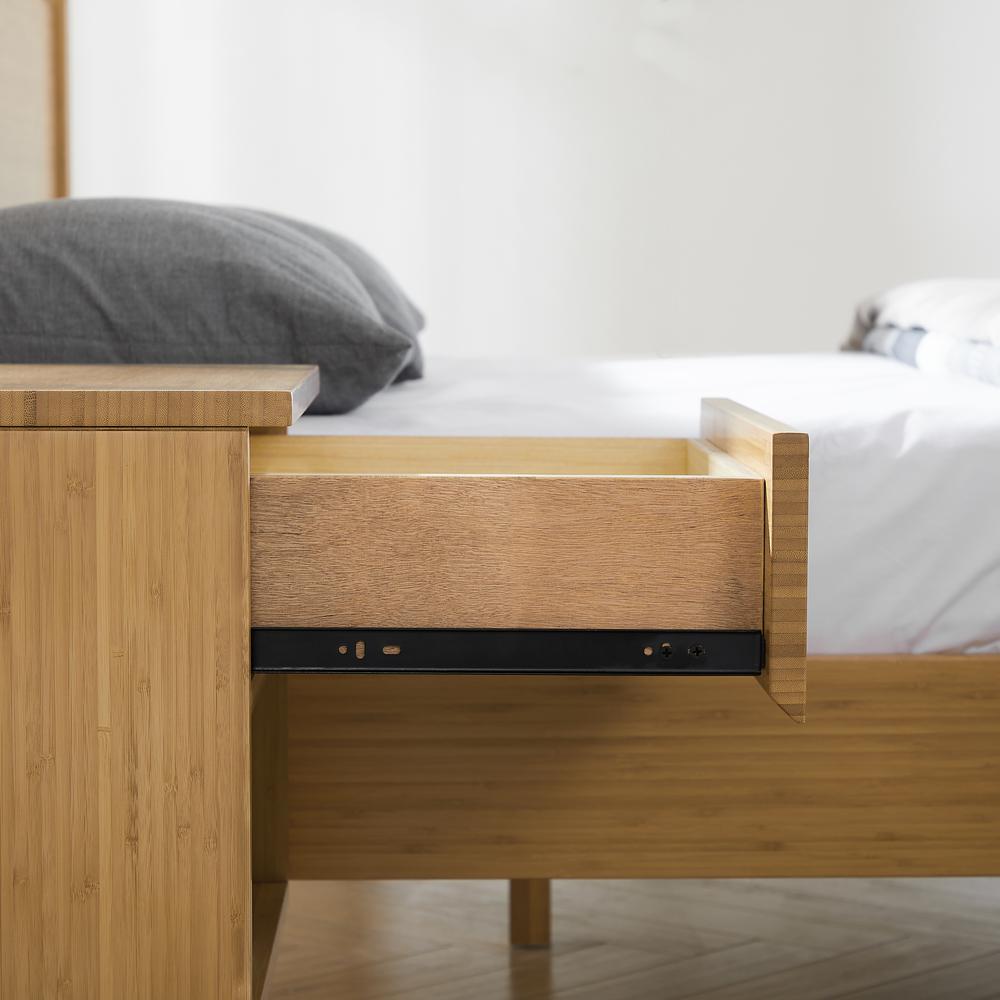 Ria 1 Drawer Nightstand, Caramelized. Picture 6