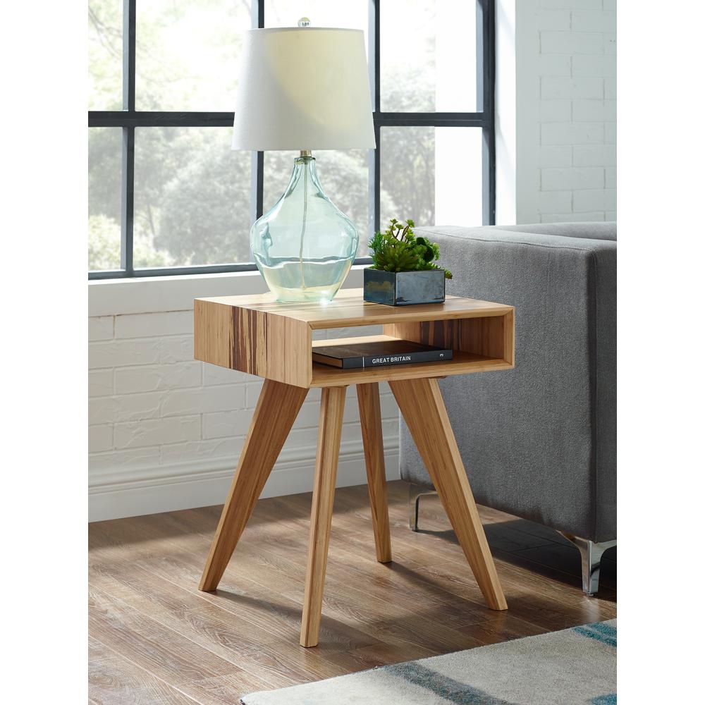 Azara End Table, Caramelized. Picture 4