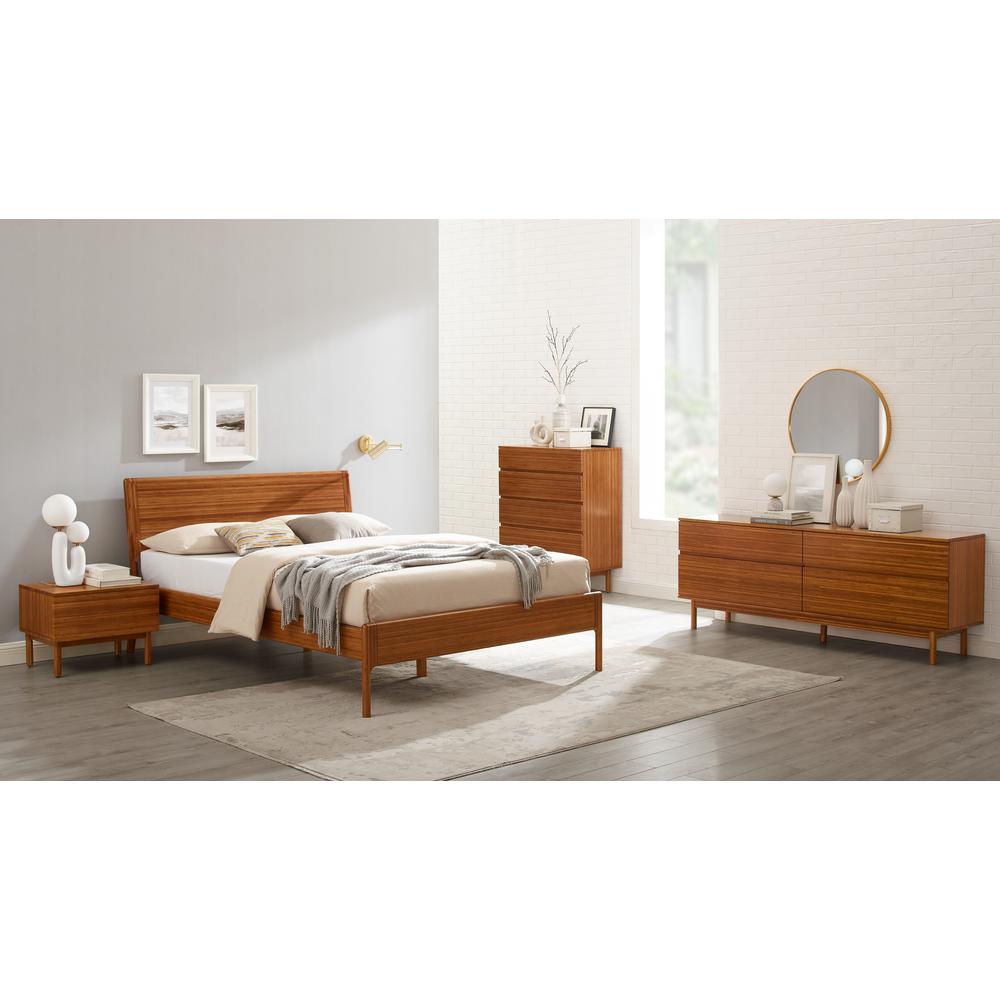 Ventura King Platform Bed, Amber. Picture 8