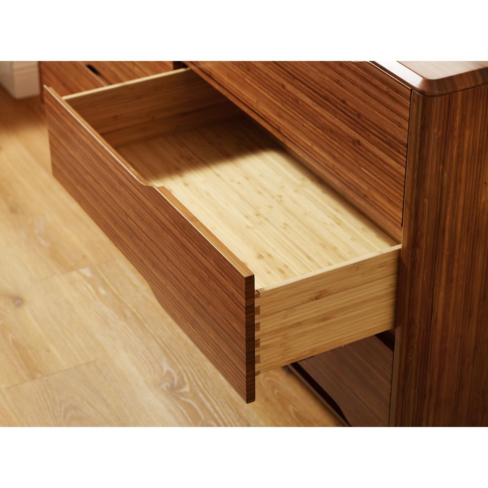 Currant Six Drawer Double Dresser, Amber. Picture 8