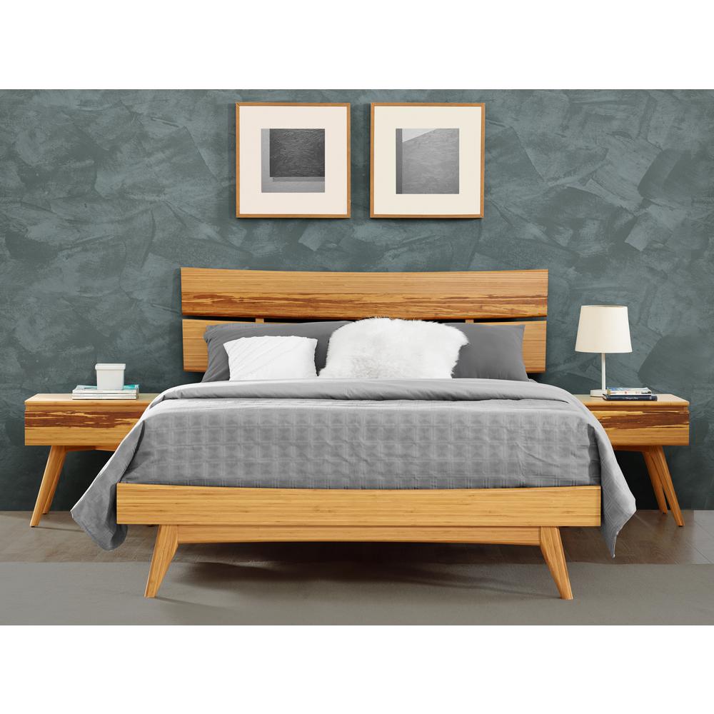 Azara California King Platform Bed, Caramelized. Picture 8