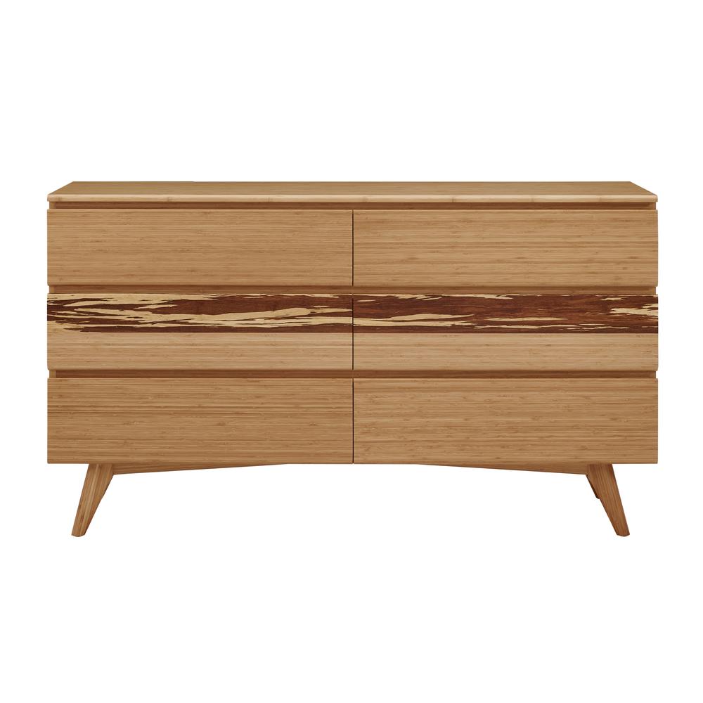 Azara Six Drawer Double Dresser, Caramelized. Picture 11