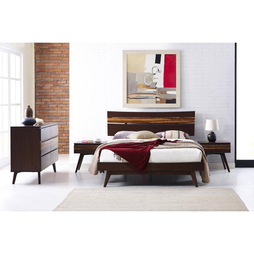Azara Queen Platform Bed, Sable. Picture 12