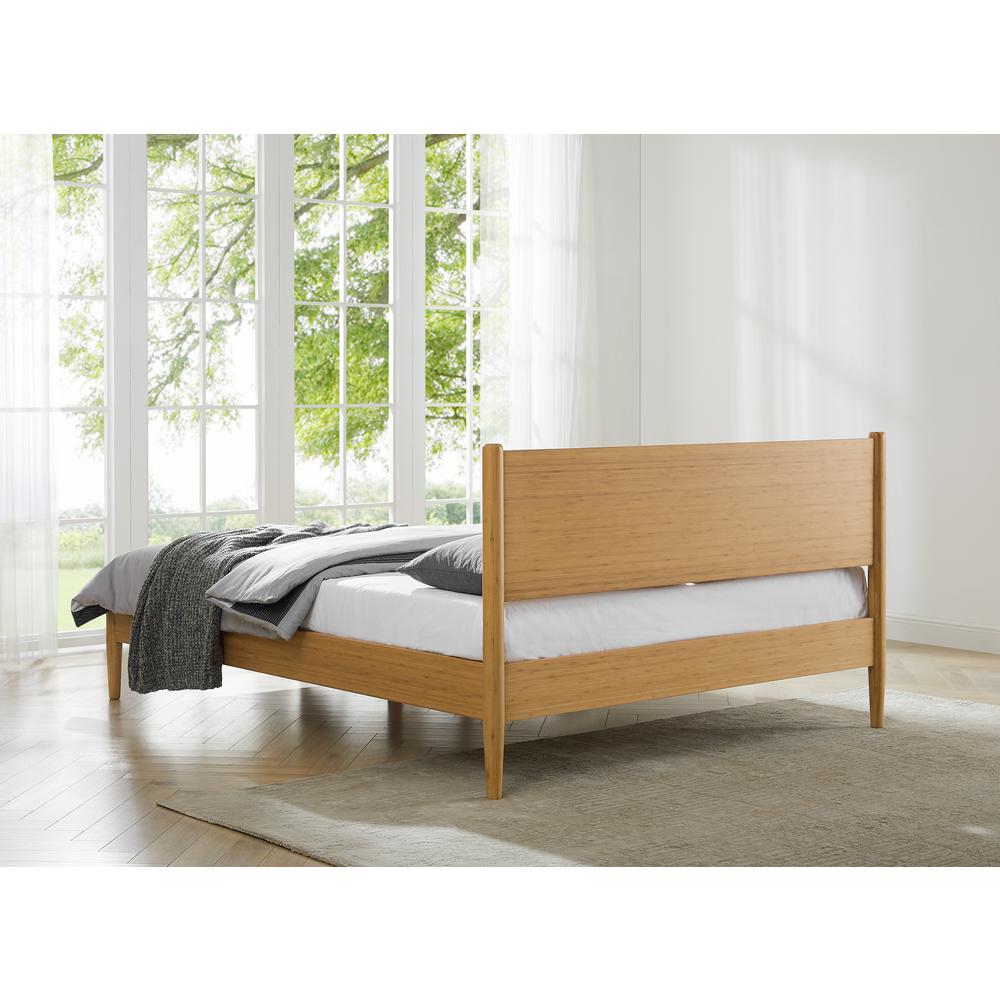 Ria Eastern King Platform Bed, Caramelized. Picture 10