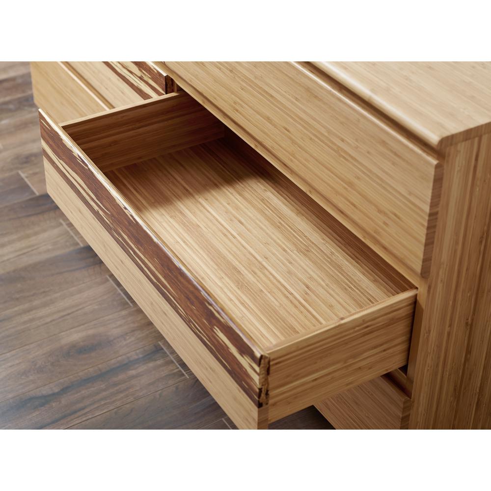 Azara Six Drawer Double Dresser, Caramelized. Picture 7