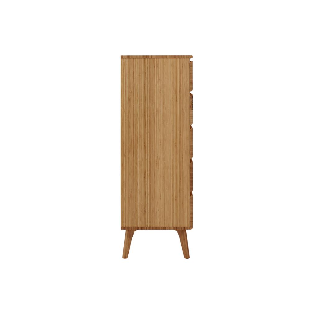 Azara Five Drawer High Chest, Caramelized. Picture 7