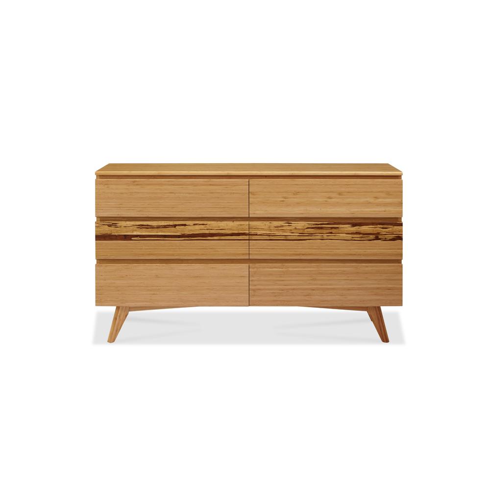 Azara Six Drawer Double Dresser, Caramelized. Picture 5
