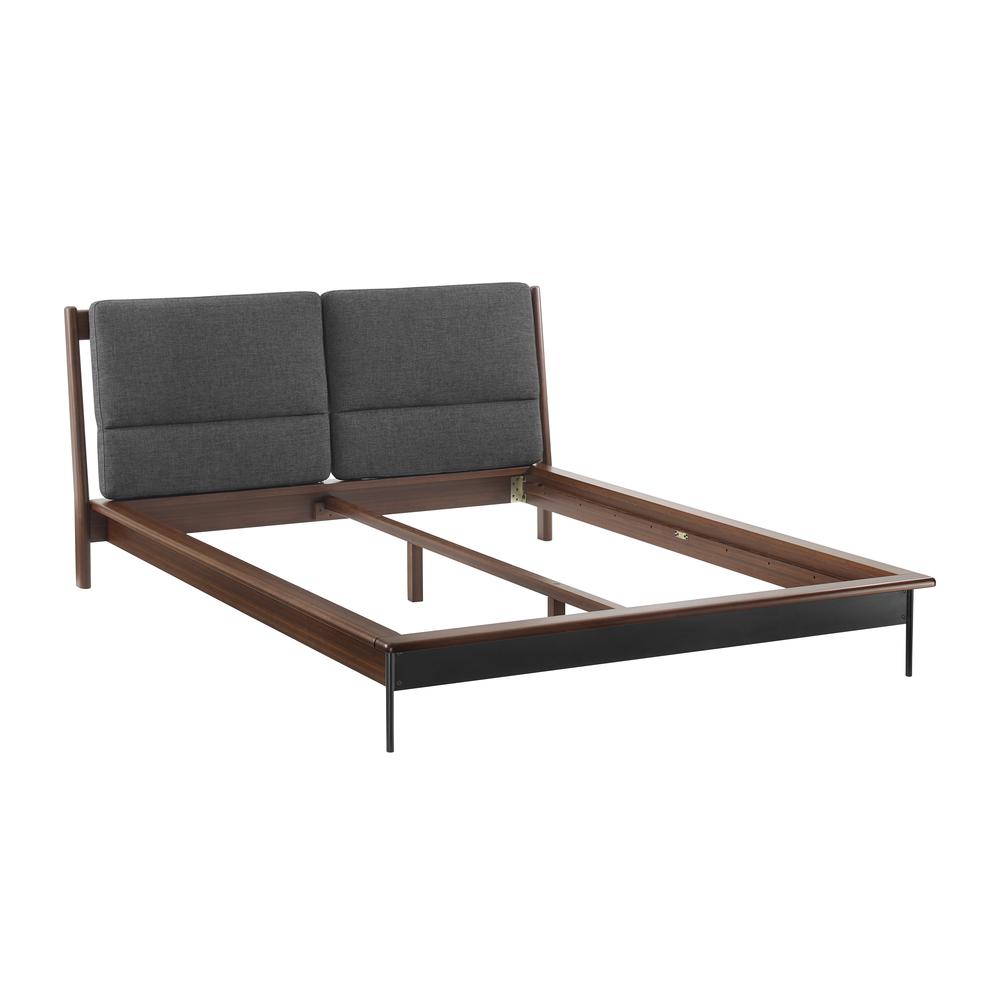 Park Avenue King Platform Bed with Fabric, Ruby. Picture 12
