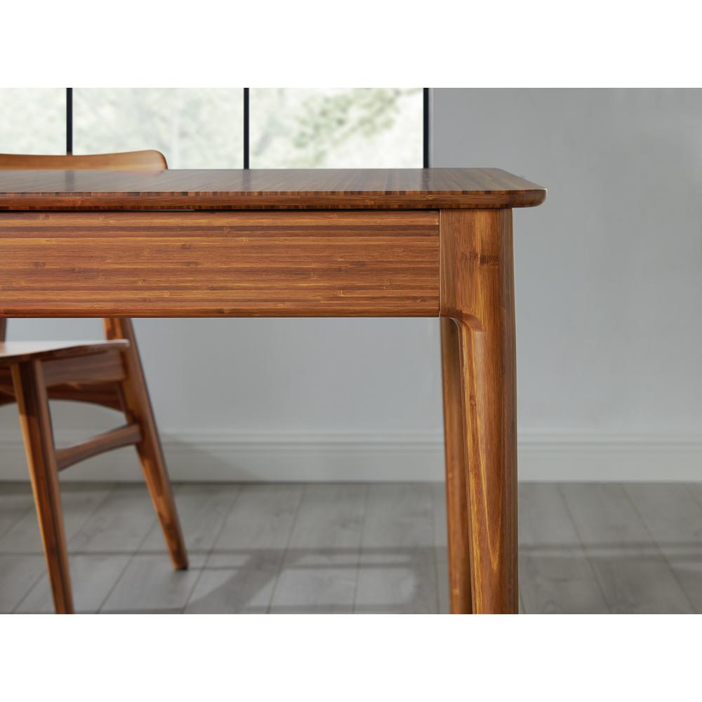 Erikka 110" Double-Leaves Extension Dining Table, Amber. Picture 9