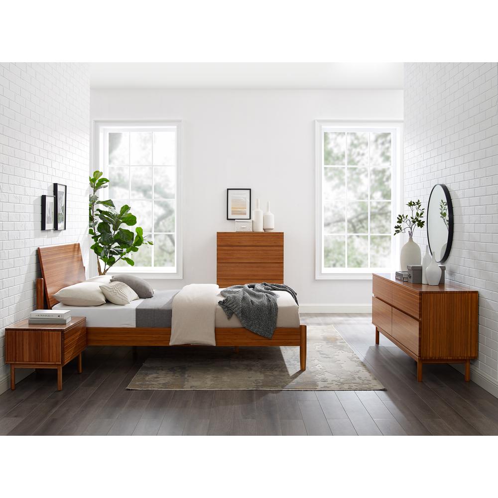 Monterey Queen Platform Bed, Amber. Picture 4