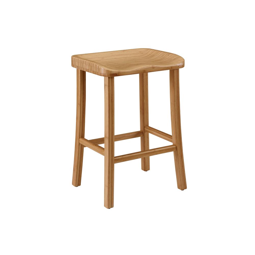 Tulip Counter Height Stool, Caramelized, (Set of 2). Picture 1