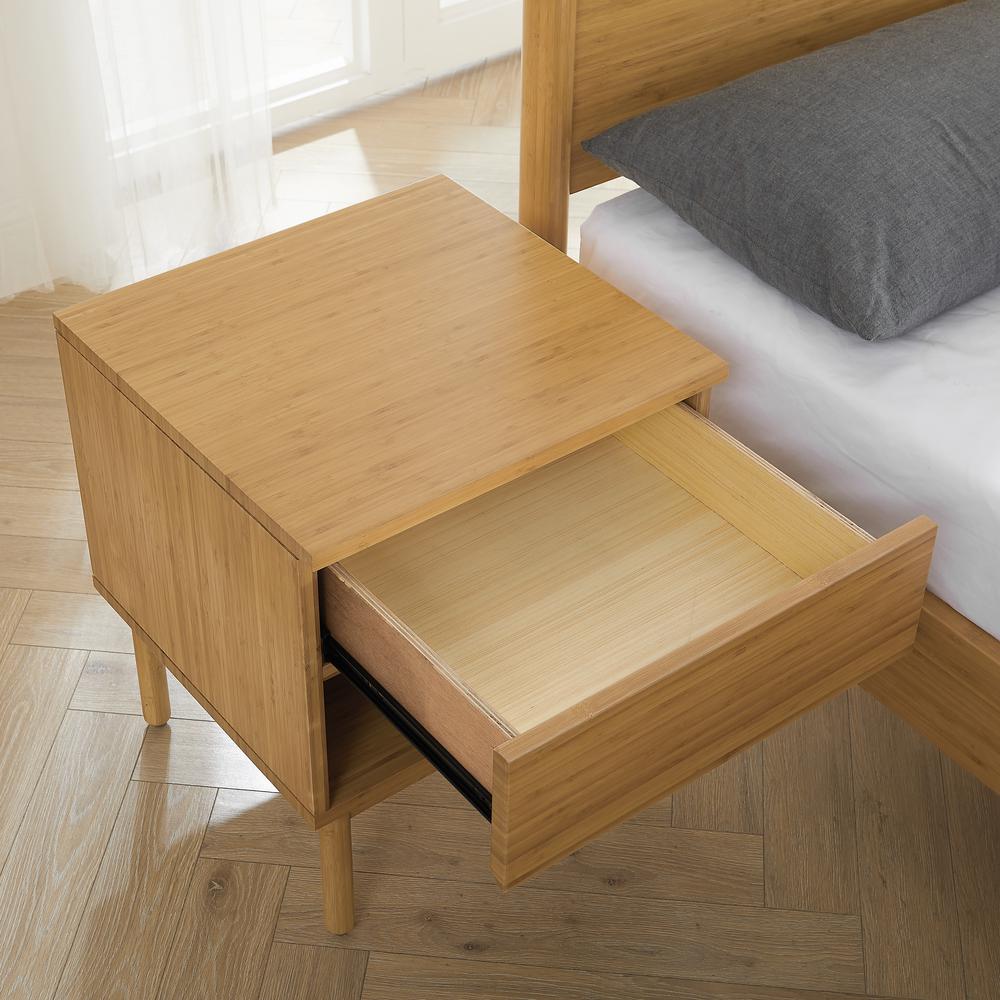 Ria 1 Drawer Nightstand, Caramelized. Picture 5
