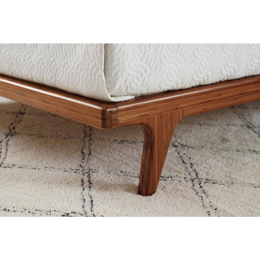 Mercury Upholstered Queen Platform Bed, Amber. Picture 9
