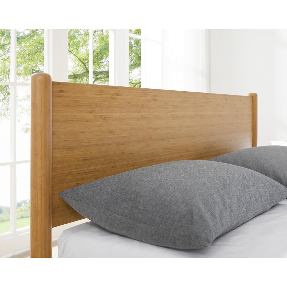 Ria Eastern King Platform Bed, Caramelized. Picture 5