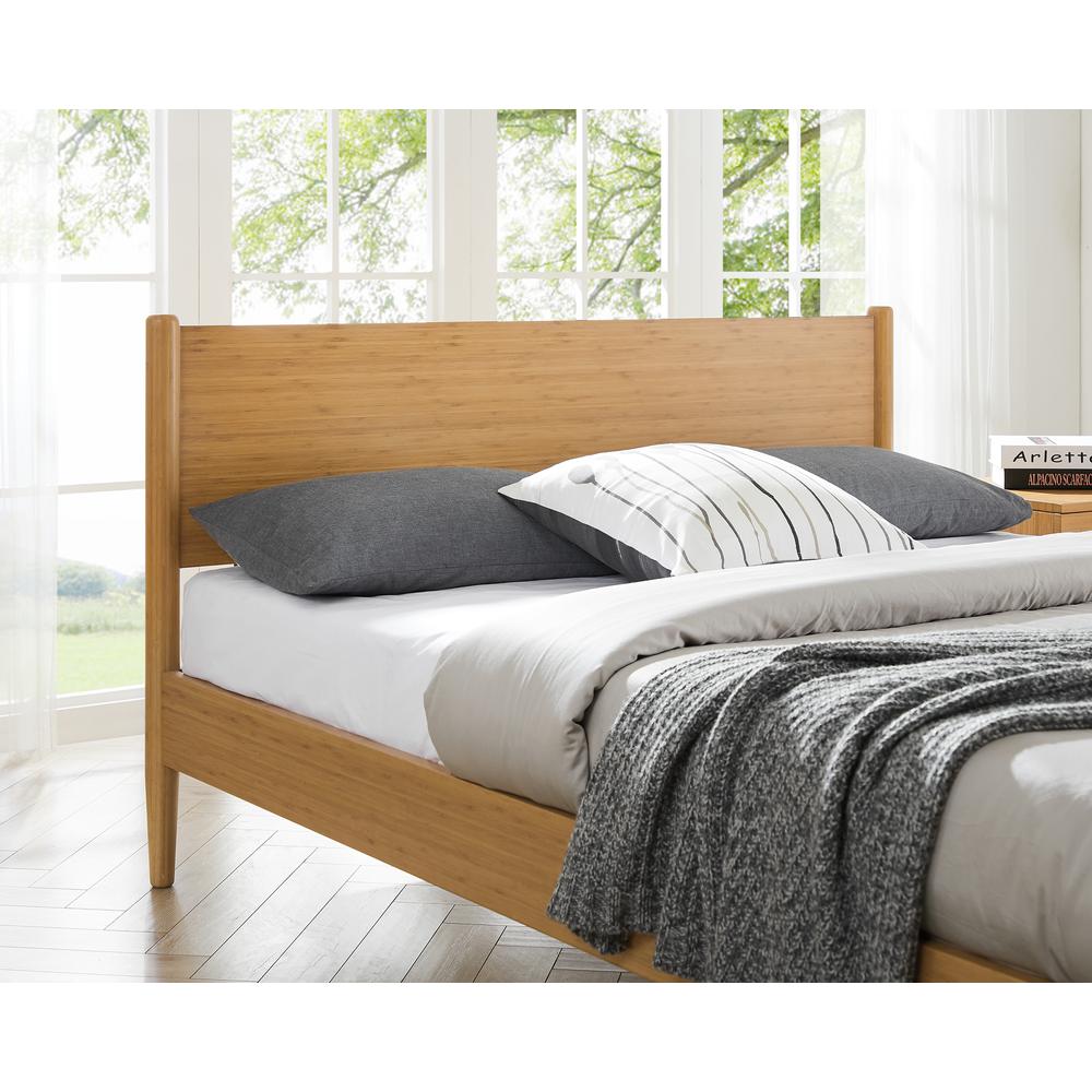 Ria Queen Platform Bed, Caramelized. Picture 5