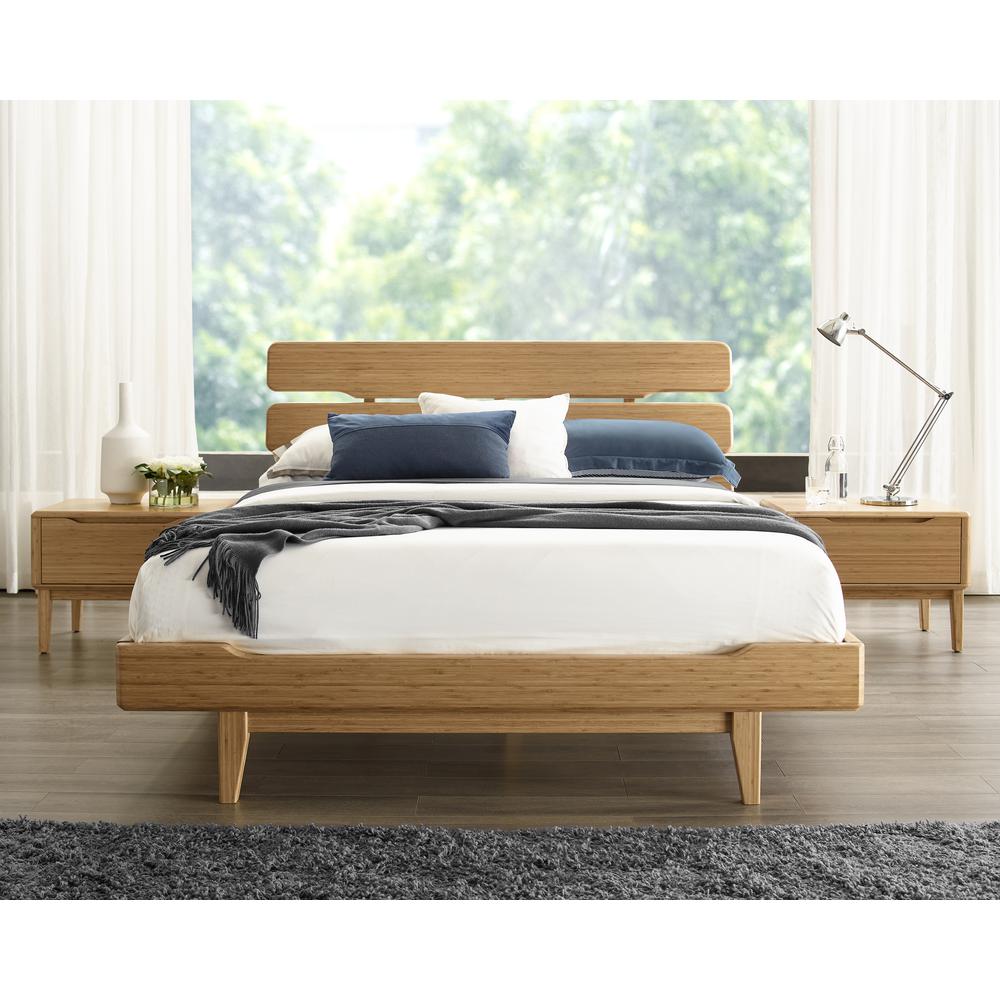 Currant Queen Platform Bed, Caramelized. Picture 3