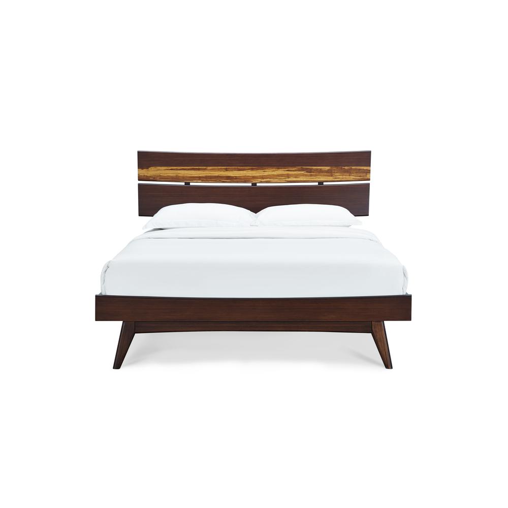 Azara California King Platform Bed, Sable. Picture 1