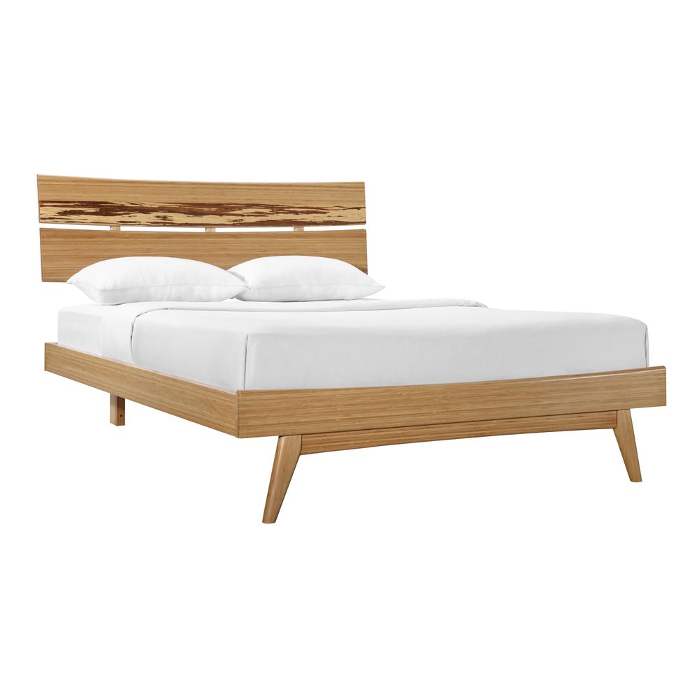 Azara California King Platform Bed, Caramelized. Picture 2