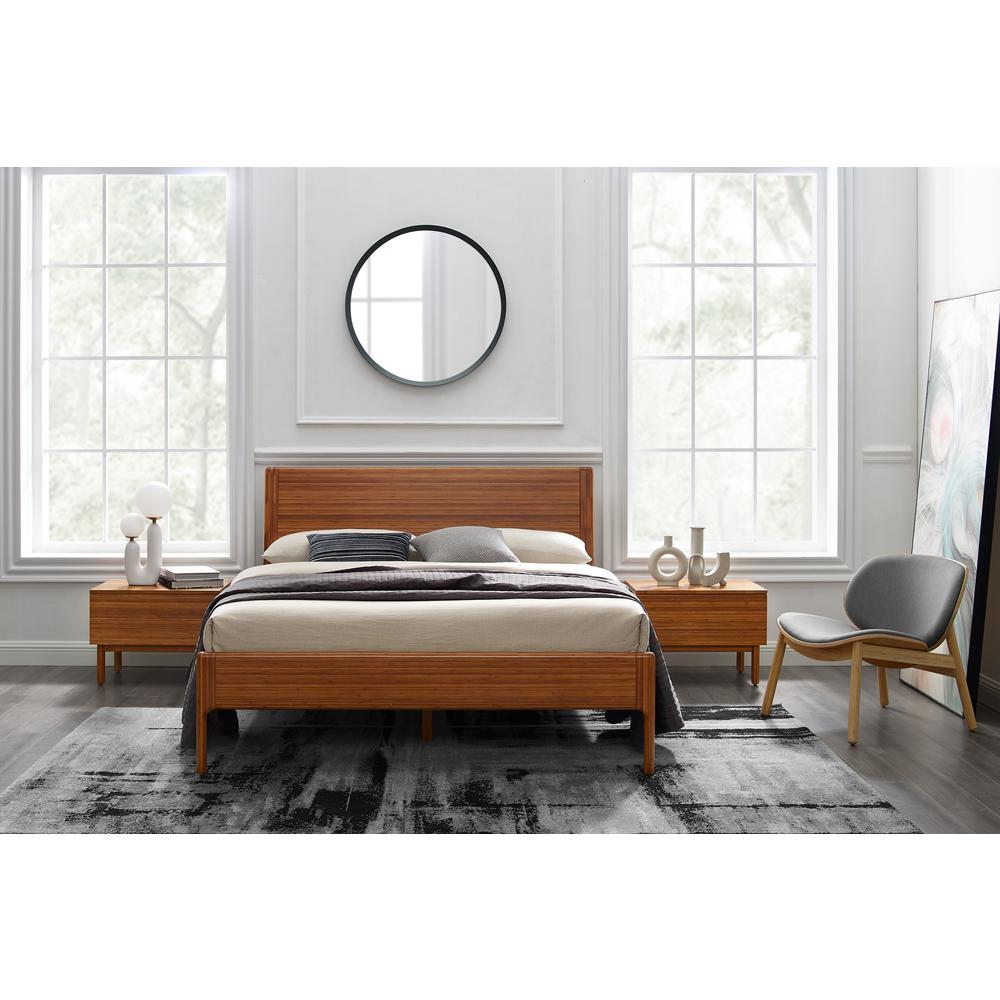 Ventura King Platform Bed, Amber. Picture 3