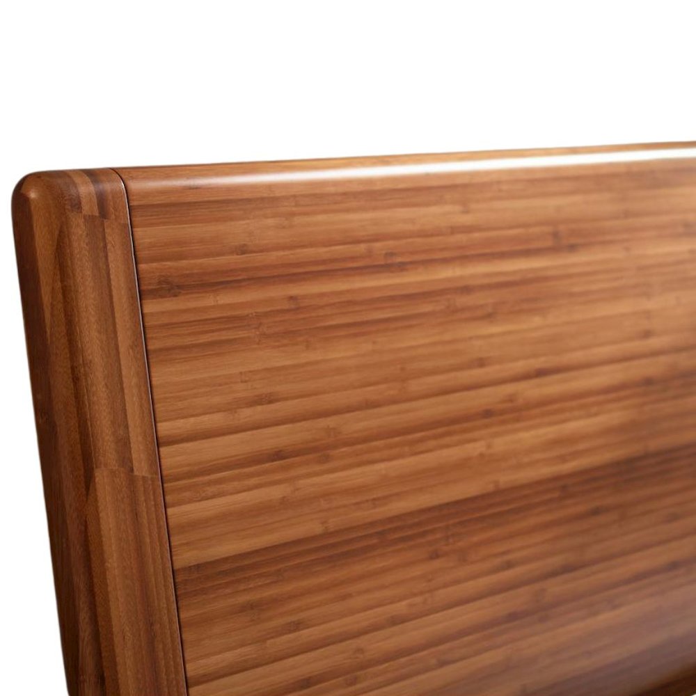 Amber Bamboo Queen Platform Bed – Wooden Bed Frame Queen Size Design. Picture 10