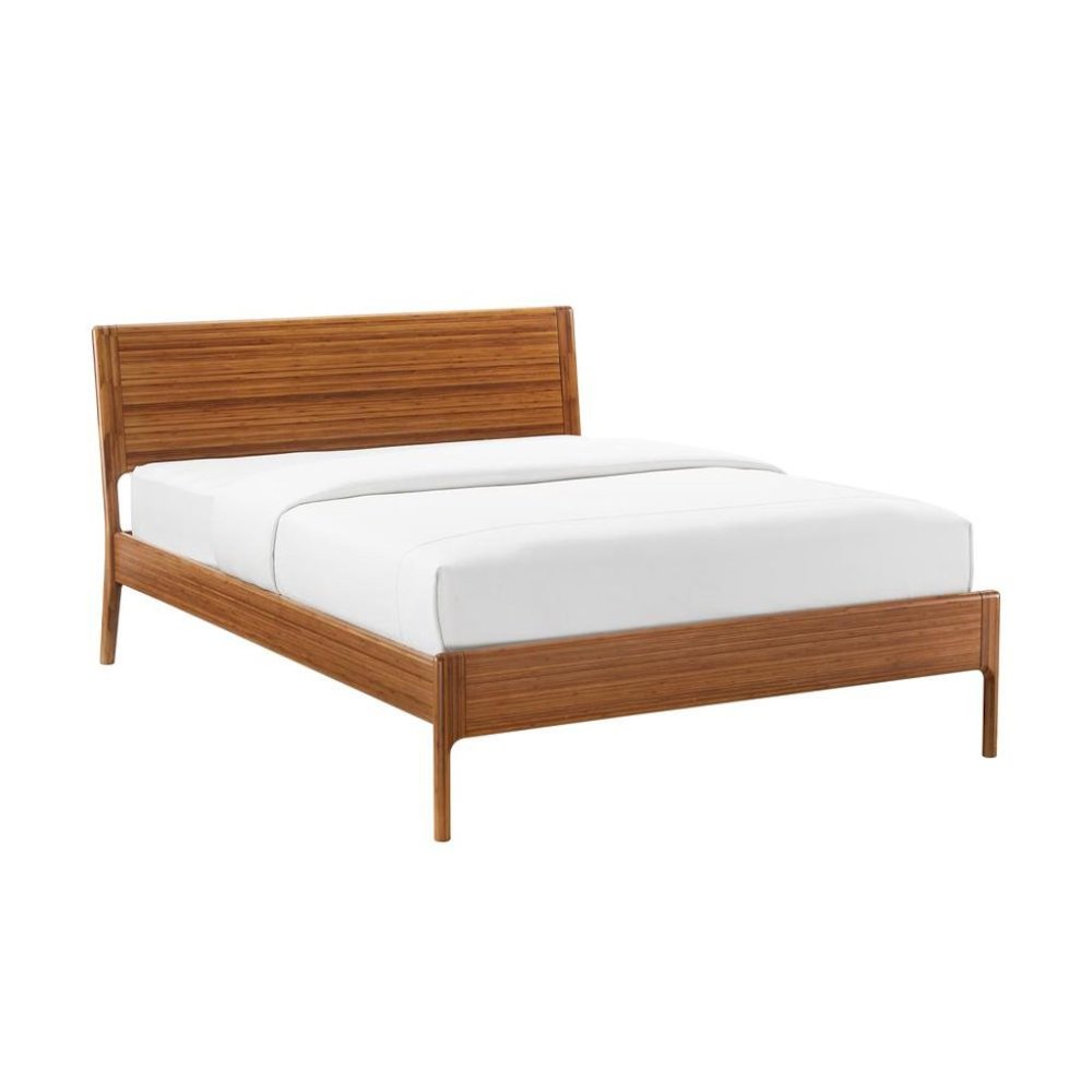 Amber Bamboo Queen Platform Bed – Wooden Bed Frame Queen Size Design. Picture 4