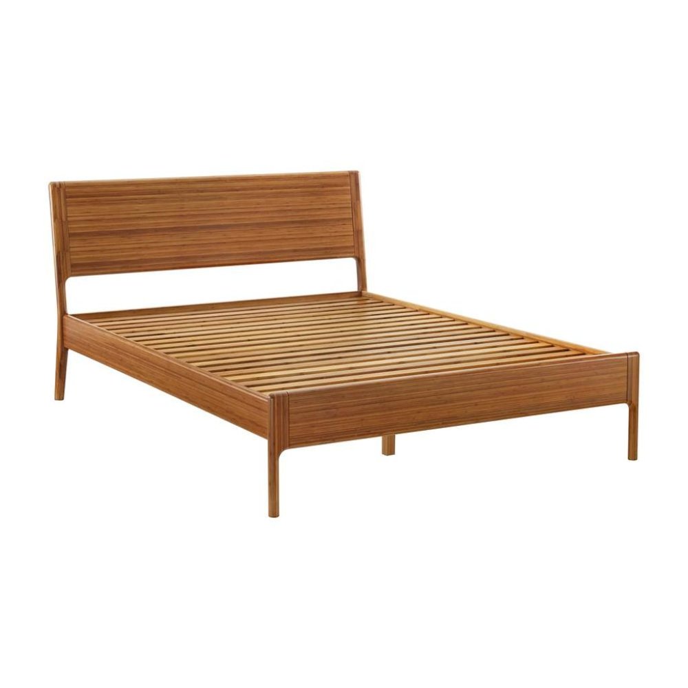 Amber Bamboo Queen Platform Bed – Wooden Bed Frame Queen Size Design. Picture 7