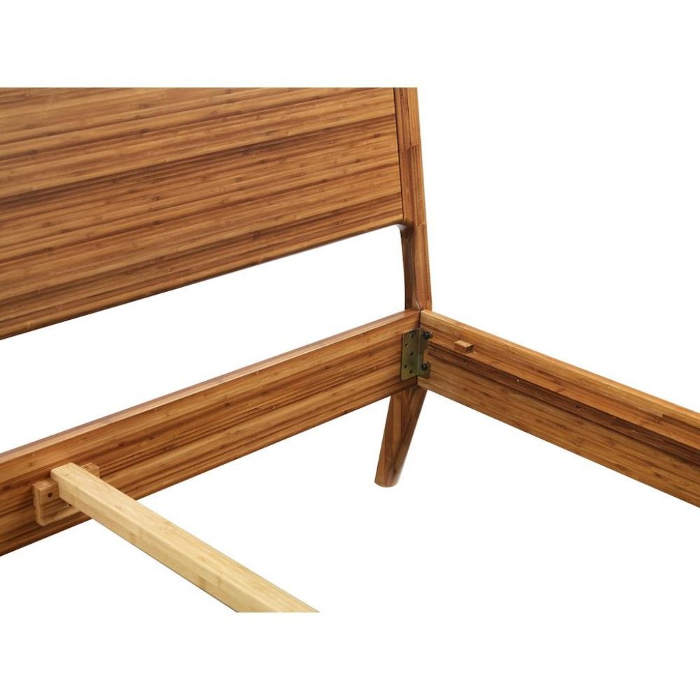 Amber Bamboo Queen Platform Bed – Wooden Bed Frame Queen Size Design. Picture 8
