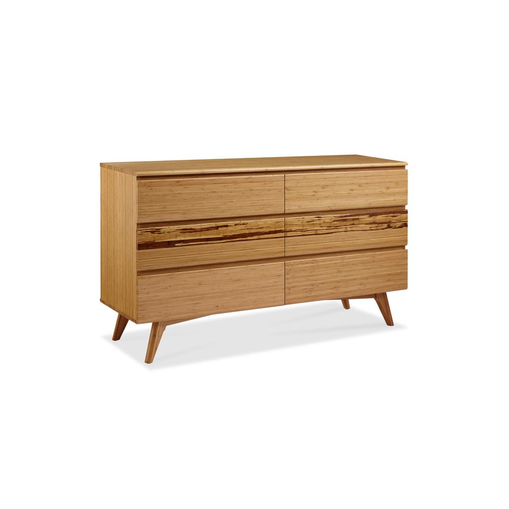 Azara Six Drawer Double Dresser, Caramelized. Picture 3