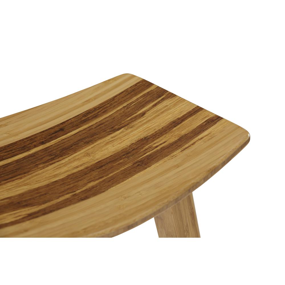 Tigris Counter Height Stool, Caramelized With Exotic Tiger Inlay, (Set of 2). Picture 5