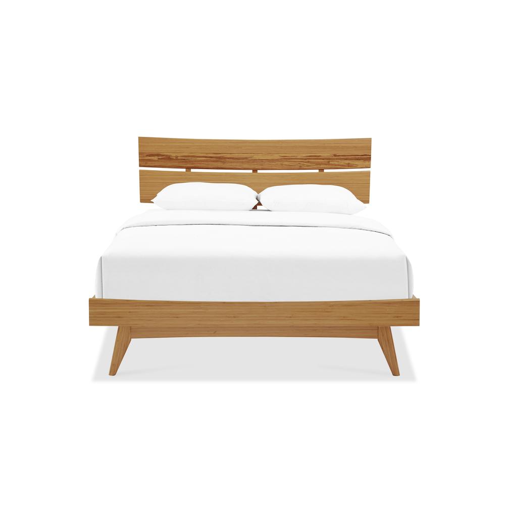 Azara California King Platform Bed, Caramelized. Picture 1