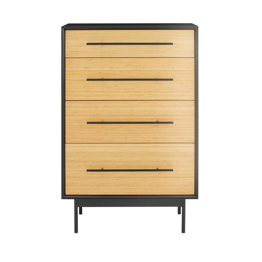 Santa Cruz 4 Drawer High Chest, Wheat. Picture 2