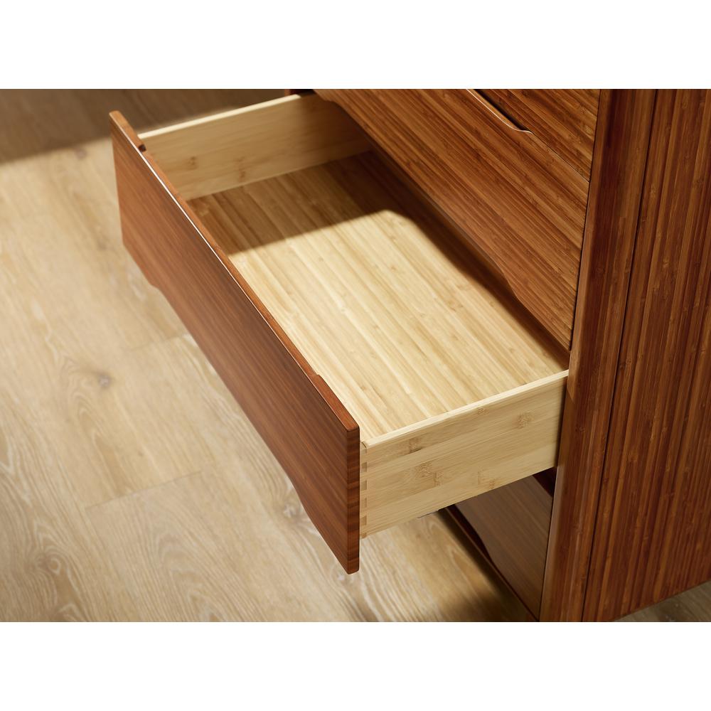 Currant Five Drawer High Chest, Amber. Picture 7