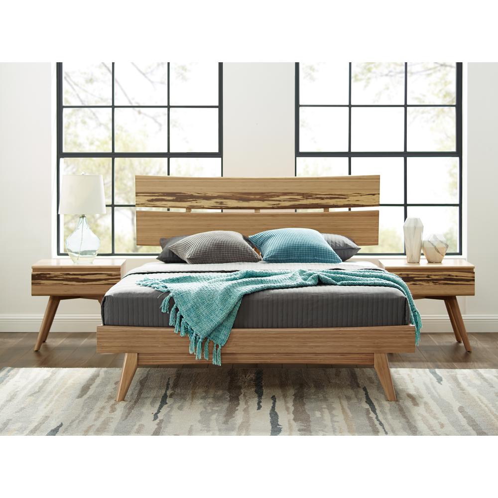 Azara Eastern King Platform Bed, Caramelized. Picture 11