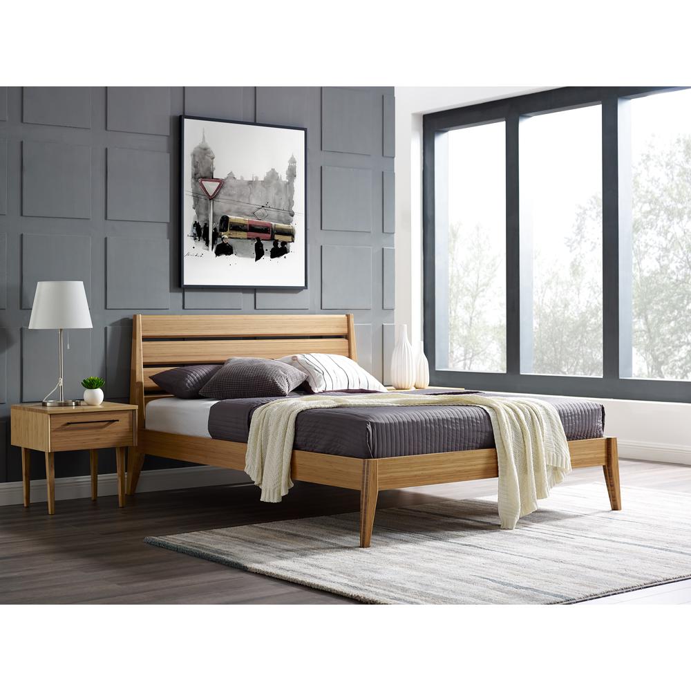 Sienna Eastern King Platform Bed, Caramelized. Picture 7