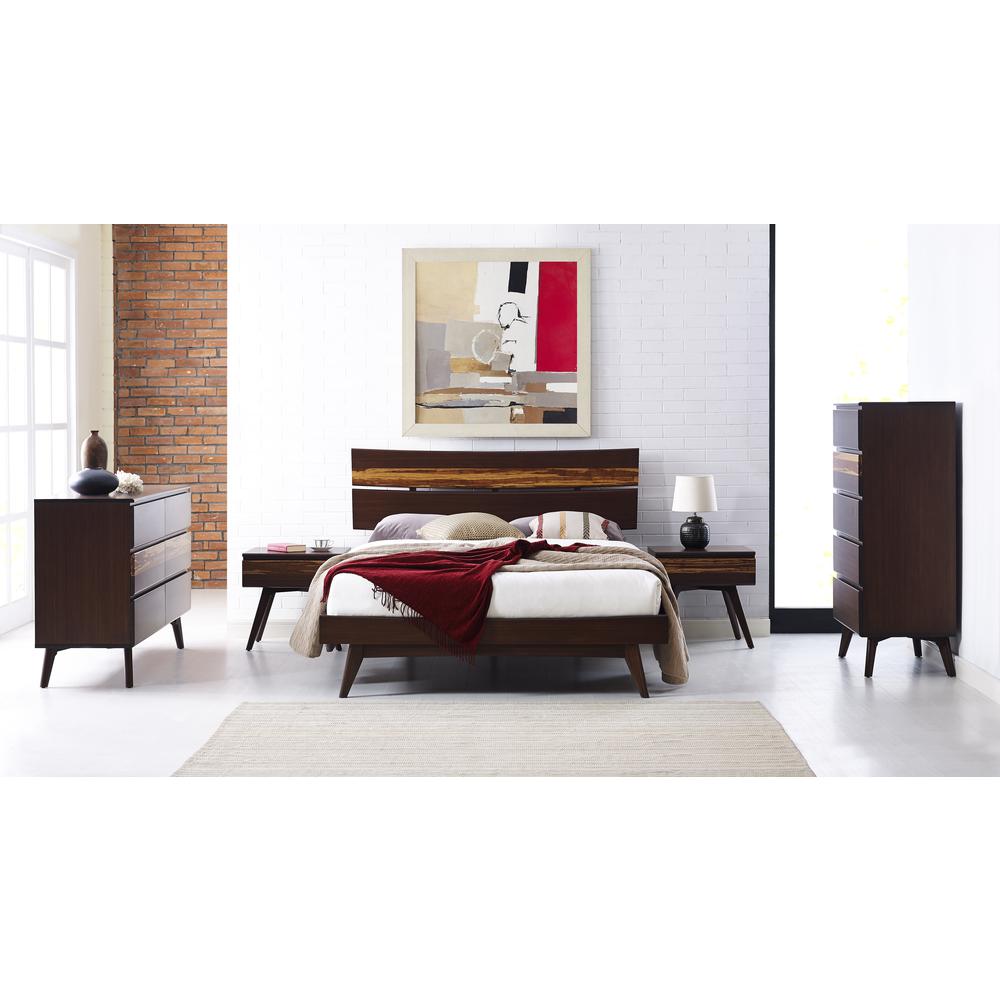 Azara Queen Platform Bed, Sable. Picture 7