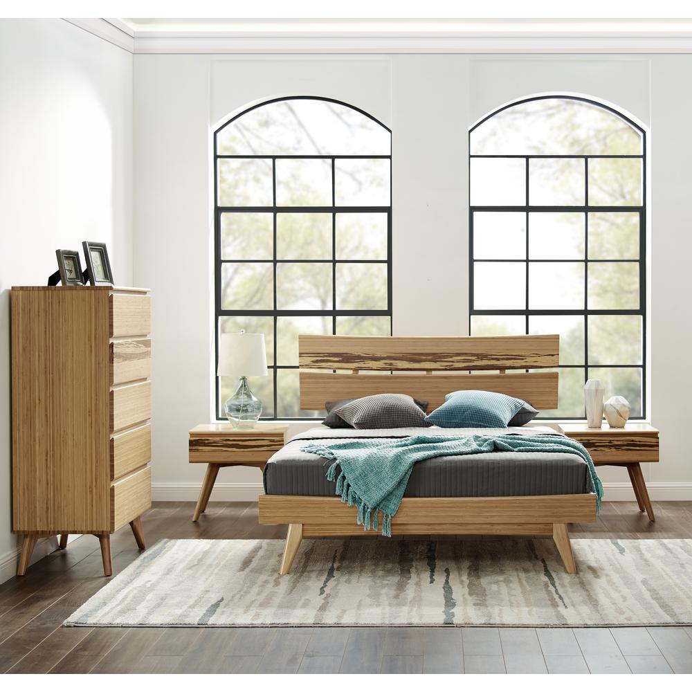 Azara California King Platform Bed, Caramelized. Picture 21