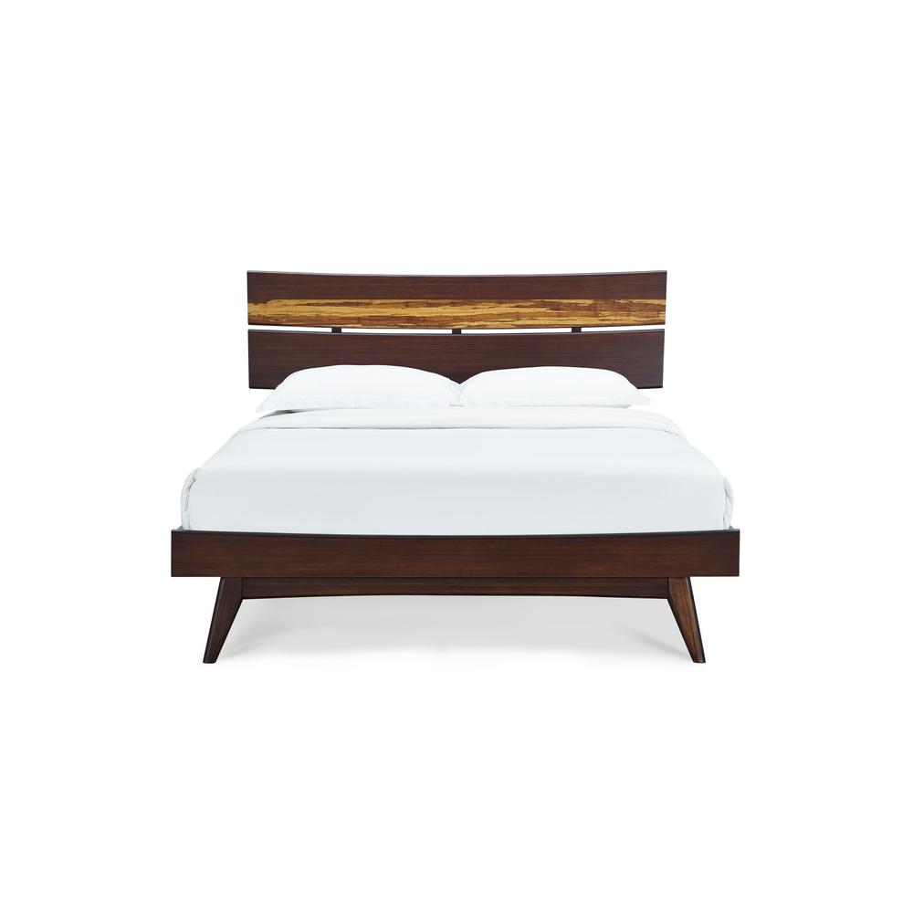Azara Queen Platform Bed, Sable. Picture 1
